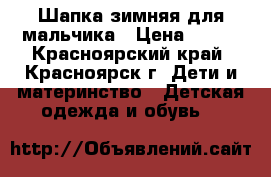 Шапка зимняя для мальчика › Цена ­ 500 - Красноярский край, Красноярск г. Дети и материнство » Детская одежда и обувь   